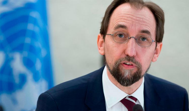 El Alto Comisionado de la ONU para los Derechos Humanos, Zeid Raad Al Hussein. Foto ONU:Jean-Marc Ferré